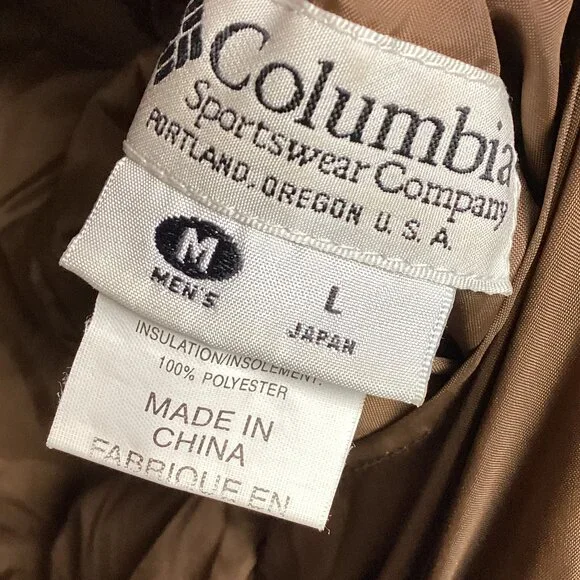 ColumbiaCamo Reversible Bomber Hunting Jacket 80s M